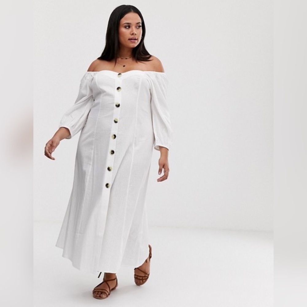 ASOS seersucker maxi dress